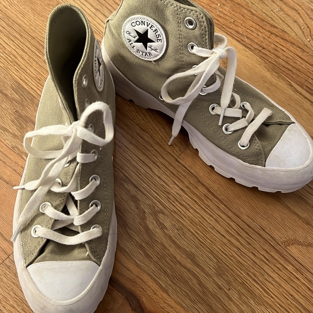 CHUCK TAYLOR CONVERSE UTILITY ALL STAR HIGH TOPS GREEN SZ 7.5